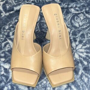 Gianni Bini Cream Mules
